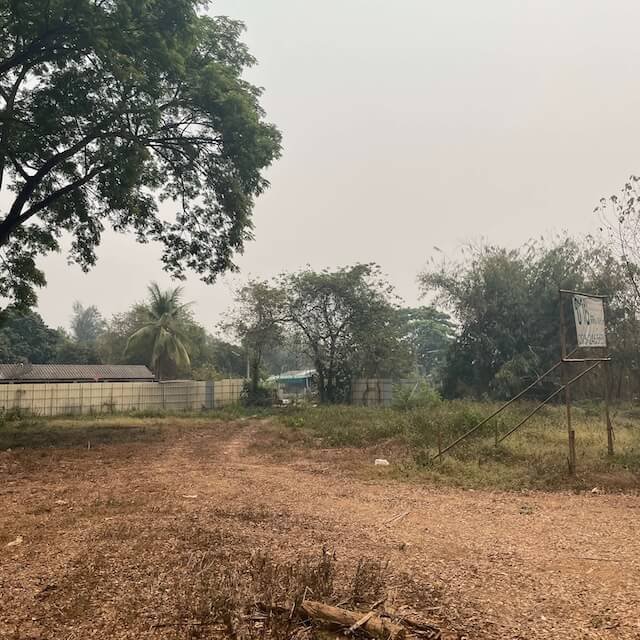 Chiang Mai Burning Season view of smoke in forest