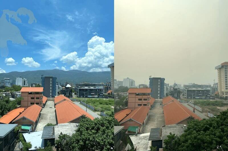 Burning Season Chiang Mai Before and After