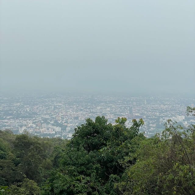 View of Chiang Mai during Burning Season