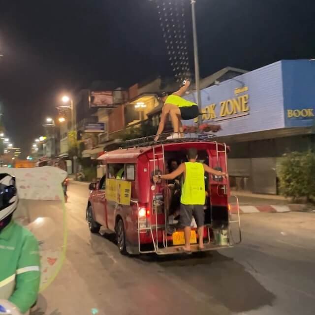 Songthaew public shared taxi Chiang Mai