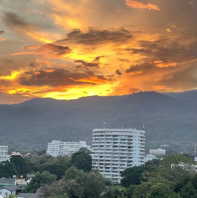 Chiang Mai Doi Suthep Sunset View