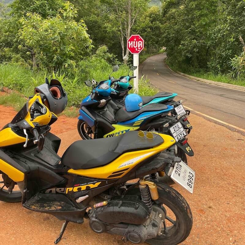 Example rental scooter in Chiang Mai