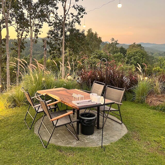 On the rock seating area chiang mai