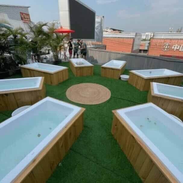 Ice bath chiang mai rooftop